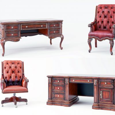 美式书桌椅