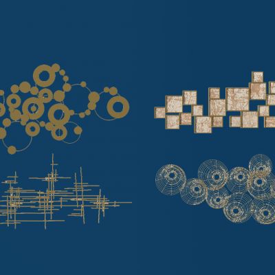 新中式金属墙饰挂件挂饰