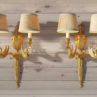 欧式法式天鹅双头壁灯