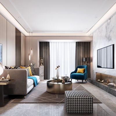 现代轻奢客厅