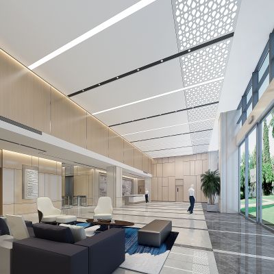 现代办公楼大堂