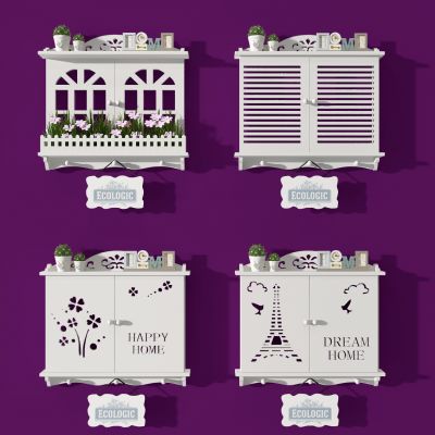 欧式隔板置物架隔板摆件挂饰