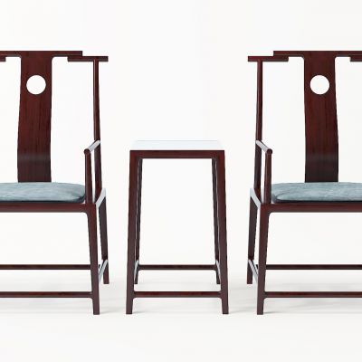 新中式实木椅子边几