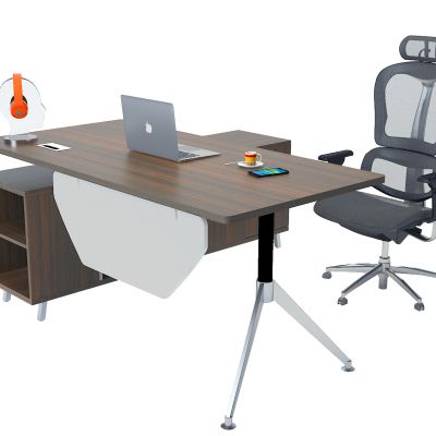 现代简约班台办公桌椅组合