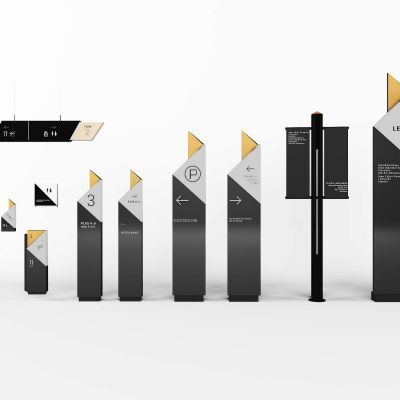 现代商场商业指示牌