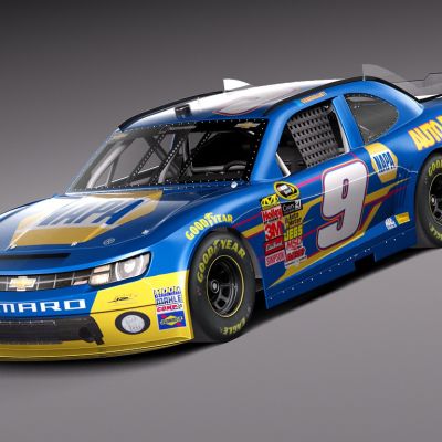 现代雪佛兰科迈罗赛车汽车