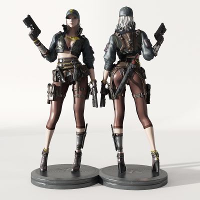 现代游戏人物角色枪支