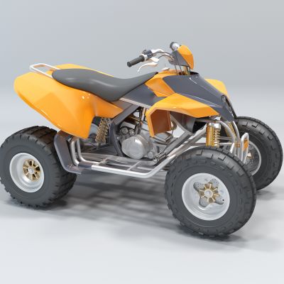现代摩托车草地沙滩摩托