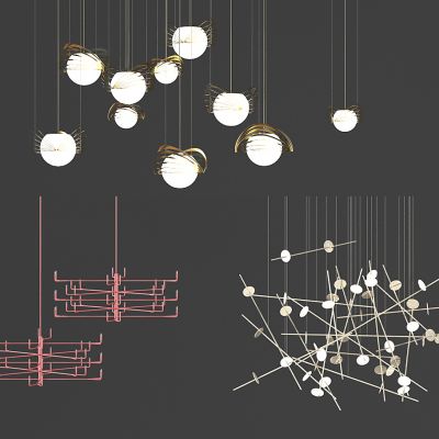 现代小吊灯吊灯组合