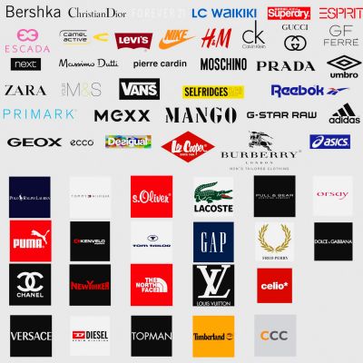 现代店铺服装商标