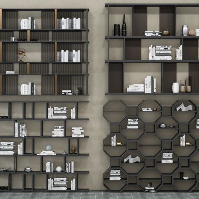 现代书柜书架组合