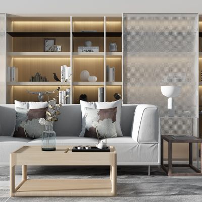 现代沙发茶几组合