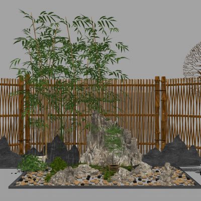 新中式庭院 园艺小品