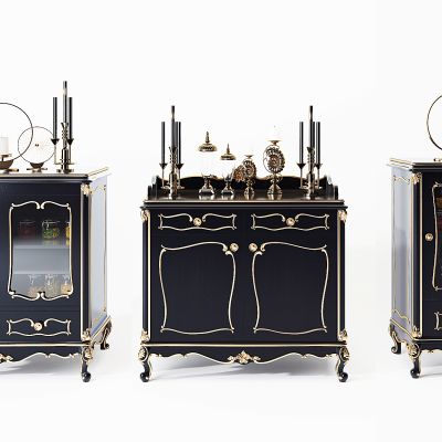 欧式古典餐边柜