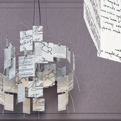 北歐創(chuàng)意紙片吊燈