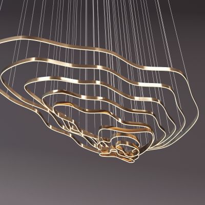 现代异形金属吊灯