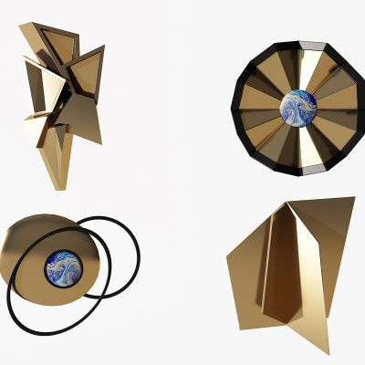 现代墙饰挂件组合