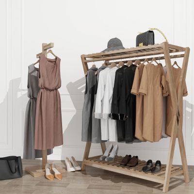 现代服装店服饰衣架