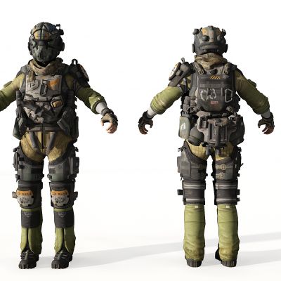 现代游戏人物角色战士大兵