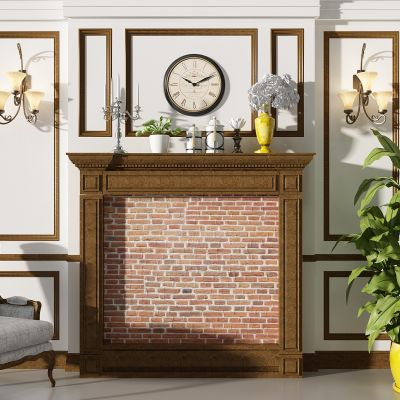 欧式壁炉铁艺壁灯