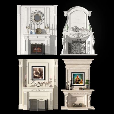 欧式法式壁炉