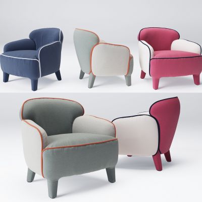 现代儿童单人沙发