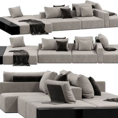 现代多人沙发3D模型