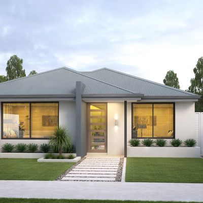 现代别墅庭院景观植物树