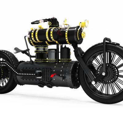 现代奇形怪状摩托车