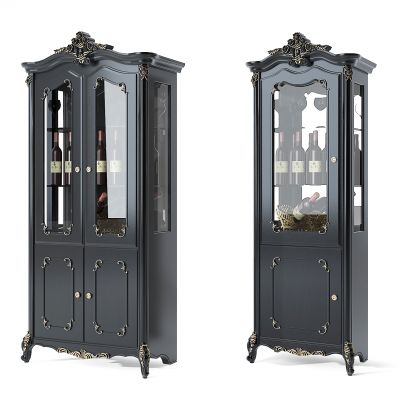 欧式雕花酒柜