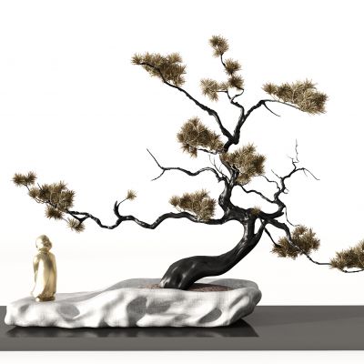 新中式松树摆件