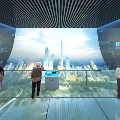 现代数字沙盘展厅售楼处