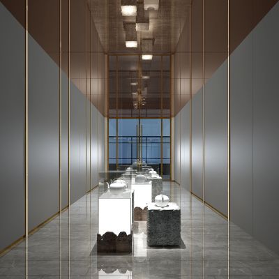 新中式古董文物展厅