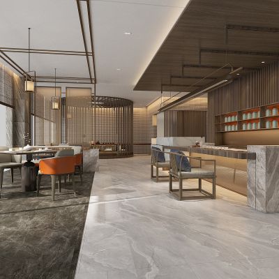 新中式茶室前台