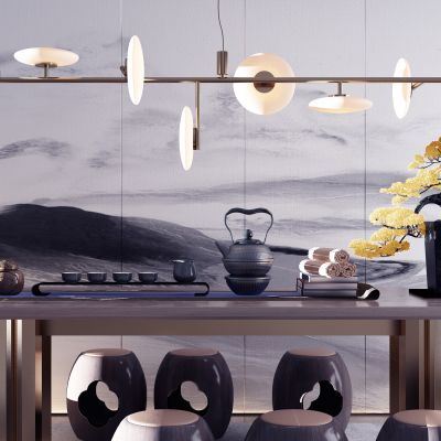 现代茶桌椅组合