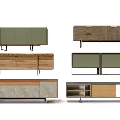 新中式电视柜边柜