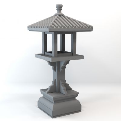 中式庭院石头灯