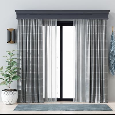现代窗帘组合