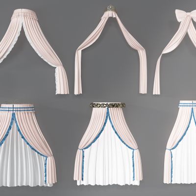 现代窗帘窗幔组合