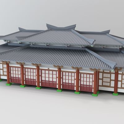 中式古建筑偏殿