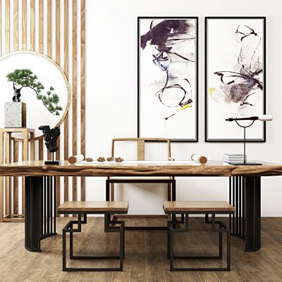 现代茶桌椅组合