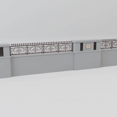 欧式铁艺栏杆围墙