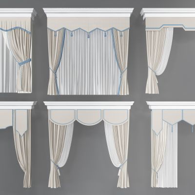 现代窗帘组合
