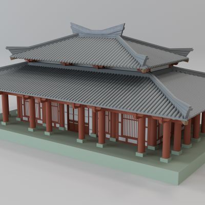 现代大雄宝殿中古建筑