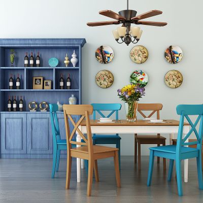 现代餐桌椅组合