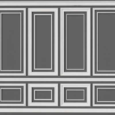 现代石膏线条护墙板