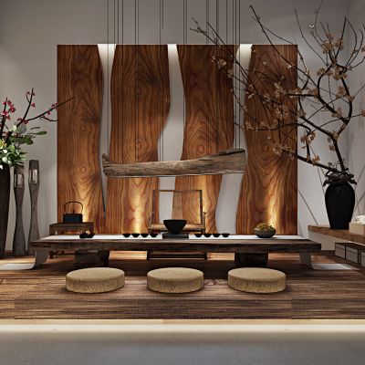 现代茶桌椅组合