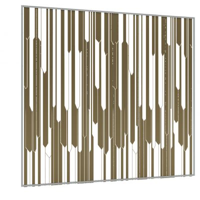 现代铁艺屏风隔断