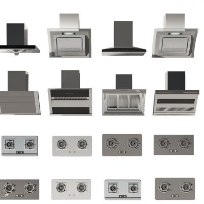 现代吸油烟机燃气灶