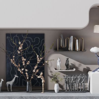 现代人物金属小人